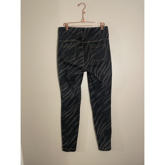 Lysse Signature Leggings Wild Stripe Women's Large Zebra Print Black Gray - Picture 3 of 6
